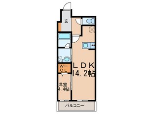 ｳｪﾙﾌﾞﾗｲﾄ博多ｽﾃｰｼｮﾝの物件間取画像